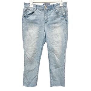 Democracy Jeans Women's 6 "Ab"Solution Light Wash High Rise Crop Jeans